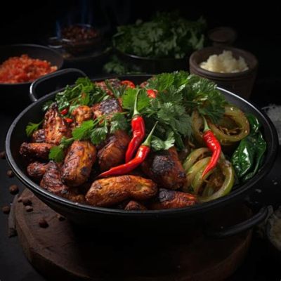   Le Poulet de Shuangyashan à la Sauce Piquante: Des Arômes Fumés qui Embrasent vos Papilles !